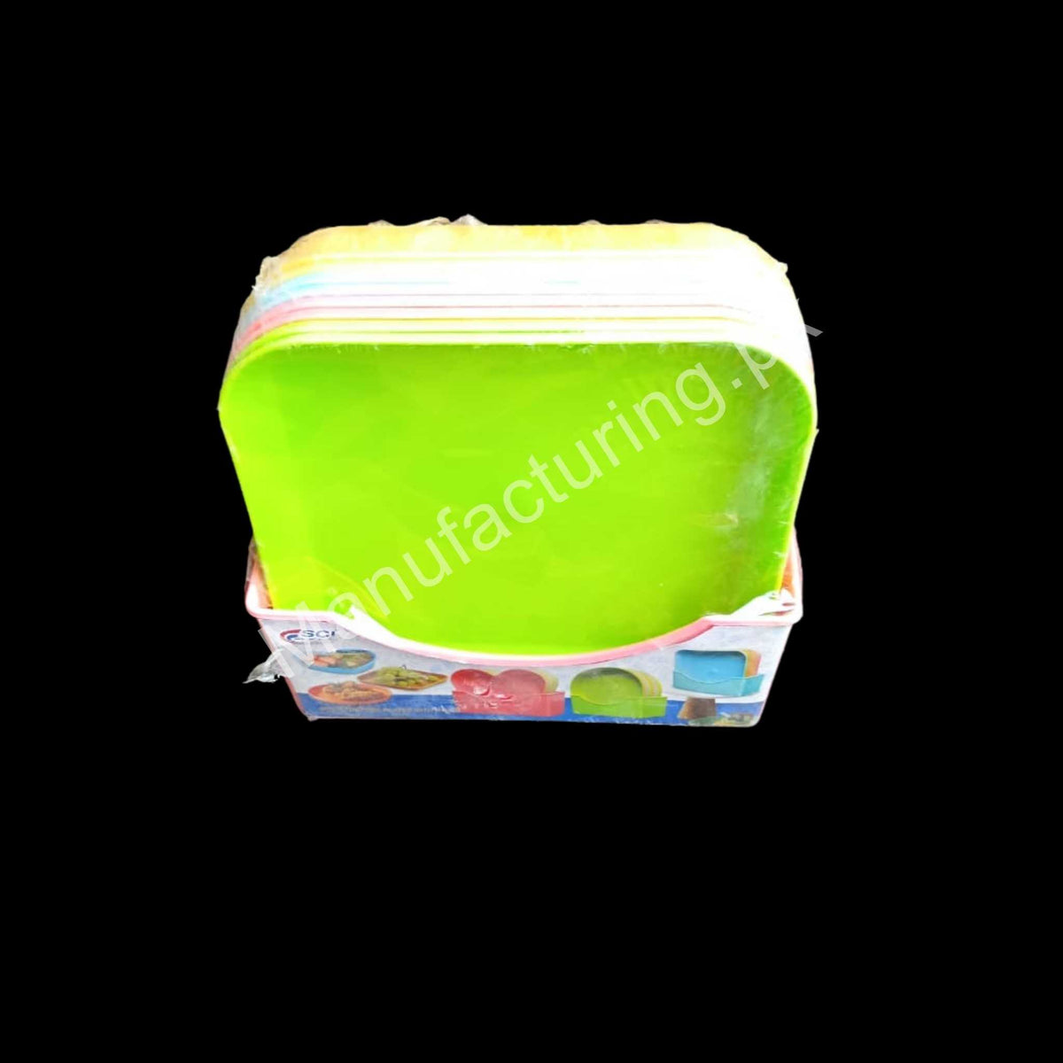 Multi-Purpose Square-Shaped Plate– Multi Color