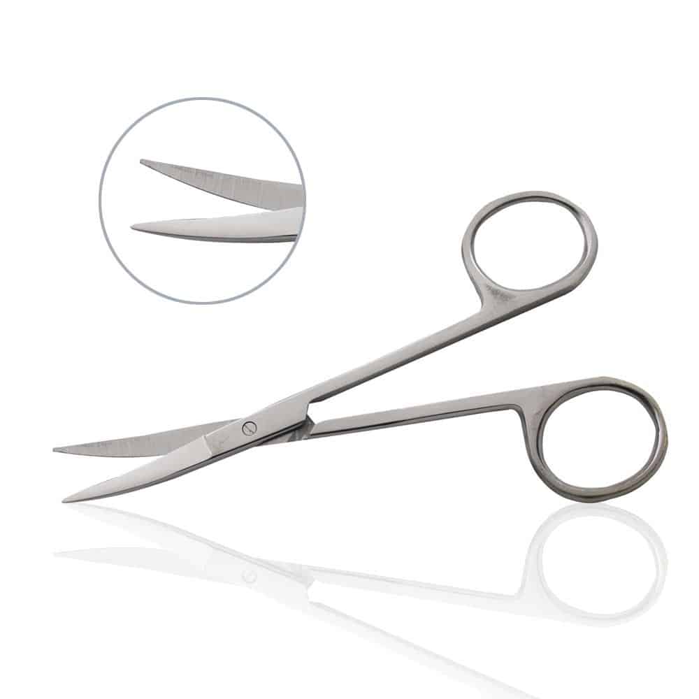 Iris Scissors Curved Tc 4.5"