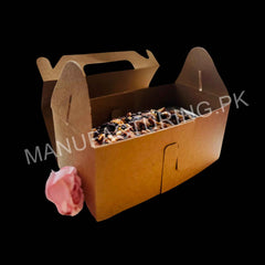 Kraft multipurpose box with handle