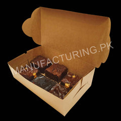 Brownie box 10x6x3 inches for 6 brownies