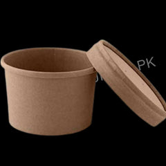 250ml Kraft bowl with lid