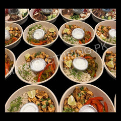 850ml Bagasse round bowl with lid